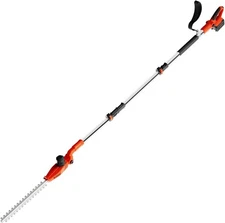 Ukoke 40V Cordless Pole Hedge Trimmer 18" Dual-Action Blades Head Angle