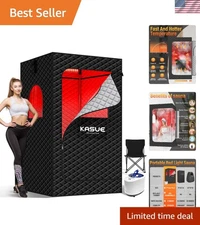 XL Infrared Sauna Tent - 3L Steamer, Waterproof, and Space for Total Relaxation