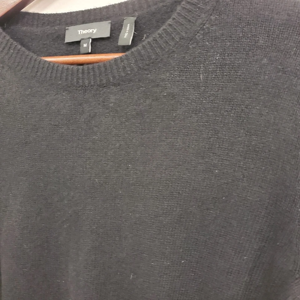 Vestido Suéter Theory Mujer Lana Cachemira Talla M Negro Oficina Carrera Neutro Foto 2 de 4