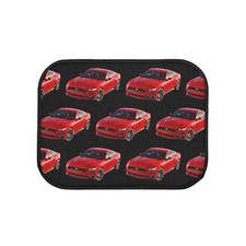 Red Sports Car Pattern Car Floor Mat   Single Non-Slip Auto Mat - Priced/each 