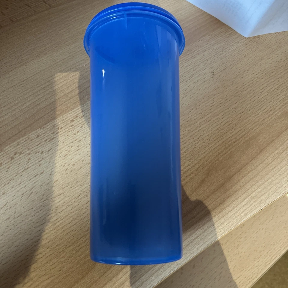Tupperware Wassermax, Wassermann, Getränkebehälter, 1 Liter, Unbenutzt, Rar,Blau - Bild 2 von 4