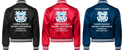 USCGC CONFIDENCE* WMEC-619 * RELIANCE CLASS*SATIN JACKET * USCG OFFICIAL LICENSE