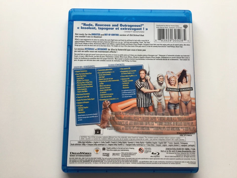 Old School (Blu-ray - sin clasificación y fuera de control) Foto 2 de 3