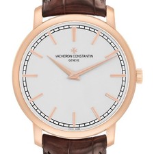 Vacheron Constantin Patrimony Traditionnelle Rose Gold Mens Watch 43075 Papers