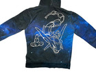 POKEMON CENTER Blue Outer-Space RAYQUAZA ZIP HOODIE Nintendo Sweatshirt Men's M