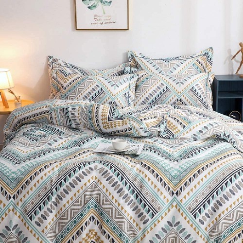 Boho Duvet Cover Queen, 100% Cotton Chic Bohemian Bedding Sets 3 Pieces Bohem... - Picture 2 of 8