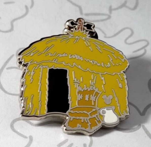 House of Straw Three Little Pigs 2019 Hidden Mickey DLR Disney Pin 138872