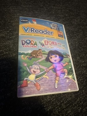 VTech V.Reader Dora the Explorer Game   Dora and the Three Little Pigs Cartridge