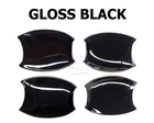 4 GLOSS BLACK DOOR INSERT BOWL COVER FOR TOYOTA HILUX REVO TRAVO 2015 - 2026