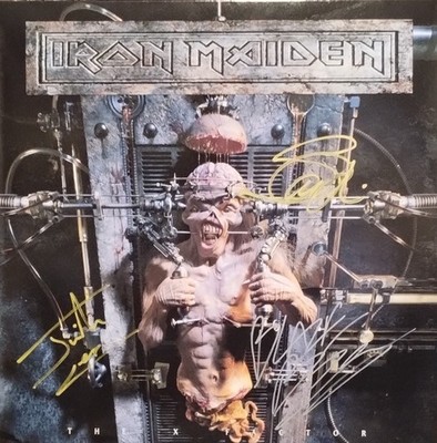 Iron Maiden ''The X Factor'' 2LP, Signed by 3 members !