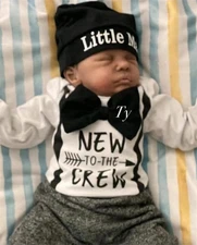 Realistic Reborn Baby Dolls Black Boy - 19 Inch Lifelike Newborn Baby Boy Dol...