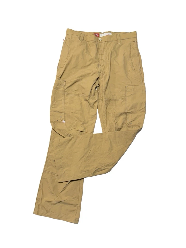 Pantalones De Colección Ecko Rojo Y2K Patinador Punk Bronceado Carga Nylon Juniors Talla 9 (33x30) Foto 4 de 4