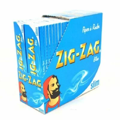 ZIG ZAG BLUE KING SIZE Smoking Cigarette Genuine Rolling Paper 1 5 10 25 50