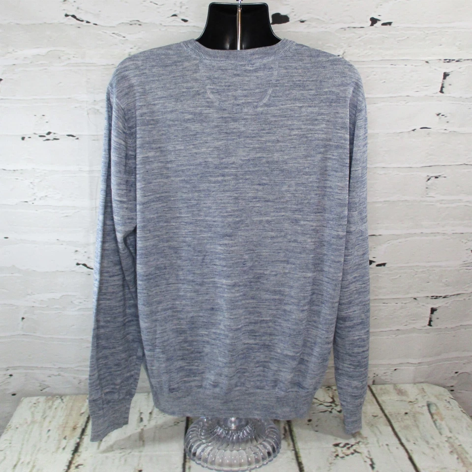 Report Collection Heritage Mens Size XL Pullover Marled Sweater Blue Gray NWT - Image 3 of 4