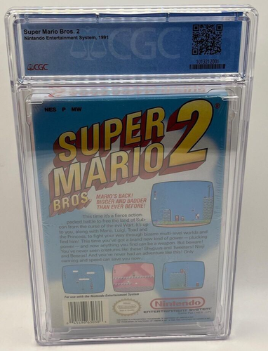 Super Mario Bros. 2 CGC 8.5 A+ Graded NES Nintendo Factory Sealed New Oval Seal - Picture 3 of 3