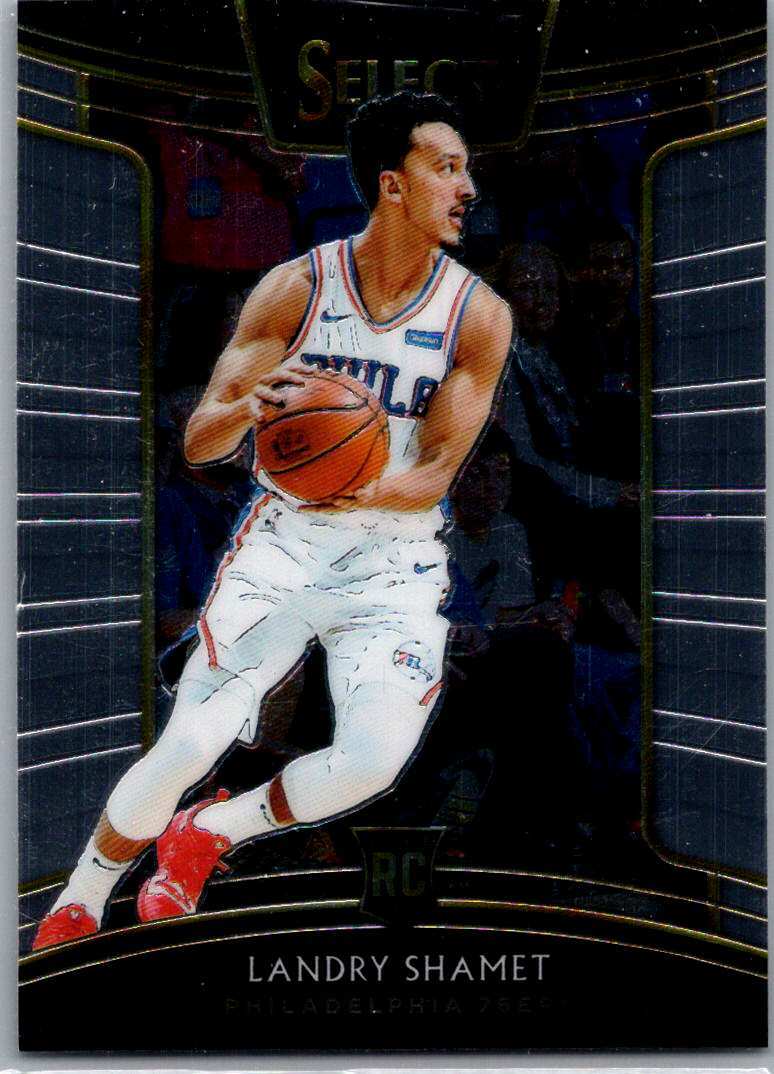 2018 Landry Shamet #59 Panini Select RC Philadelphia 76ers MBKC#31
