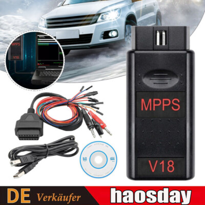 MPPS V18 MAIN + Multiboot Tricore Adapter Cable ECU-Flasher Tool Auto Detect ECU