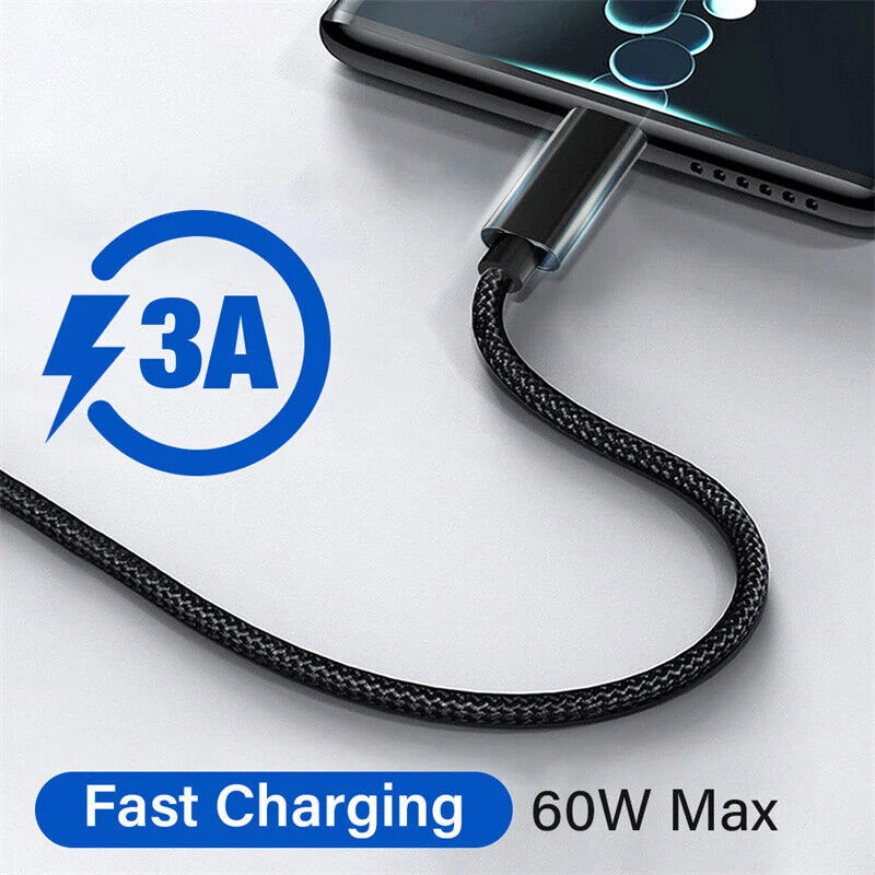 Type C 10Gbps Data Transfer 60W Fast Charging Cord USB A to USB C Charger Cable - Image 4 of 4