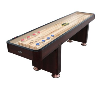 9 foot SHUFFLEBOARD TABLE ''THE STANDARD'' in ESPRESSO ~BERNER BILLIARDS~GAME ROOM