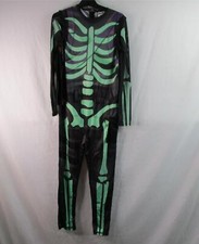 Fortnite Skull Trooper Costume Boys Large Jumpsuit Only Glows In The Dark New