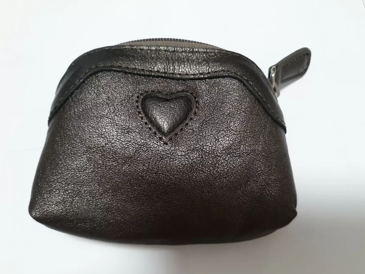 Brighton Gray Silver Leather Coin Purse eBay