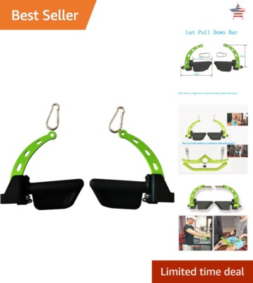 Wide Lat Pull Down Bar - Non-Slip & Durable - Cable Pulley System Attachment