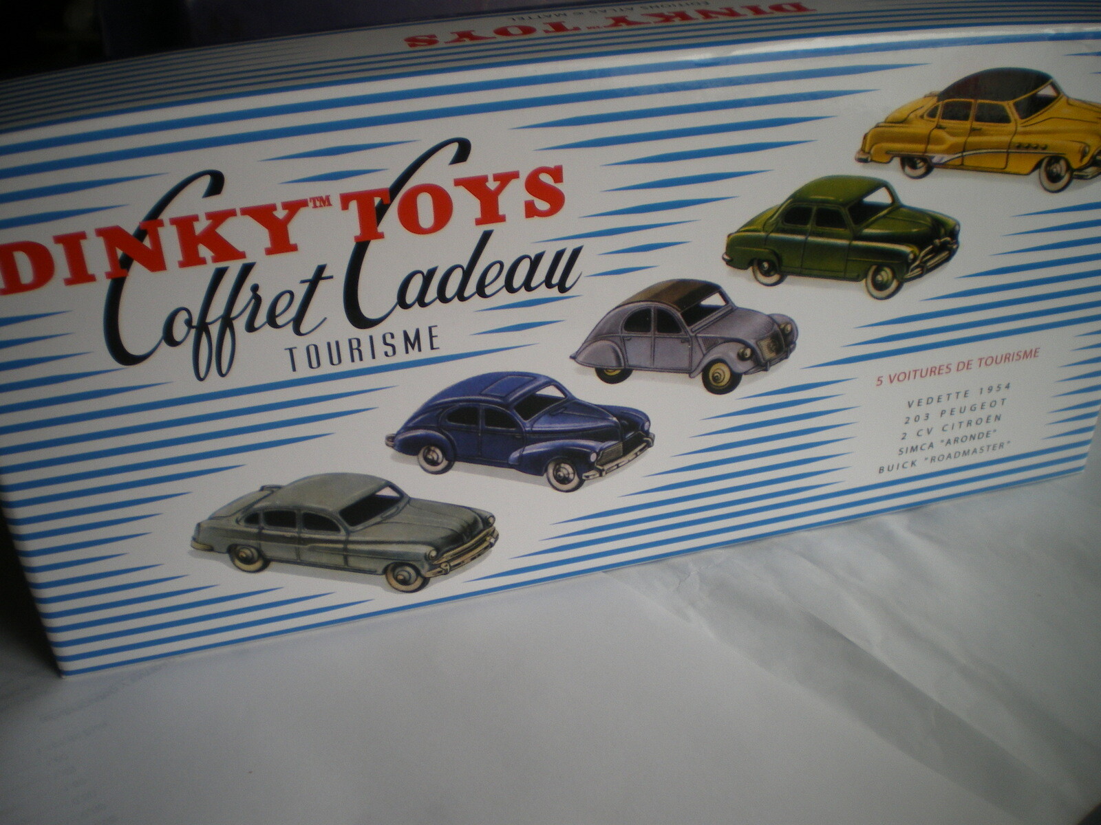 Dinky Toys F 1958 pour vitrine de collectionneur coffret Atlas 5 voitures de tourisme