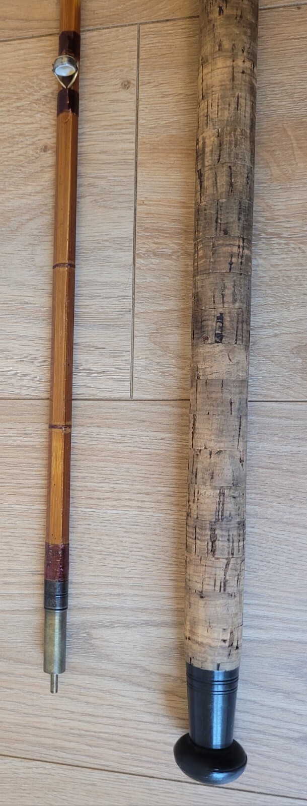 Vintage Split Cane Fishing Rods x2 by Fred Ashpole Angling of London in