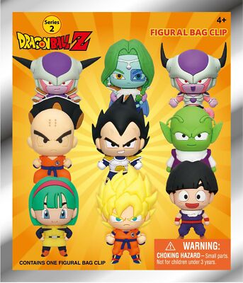 3D Figural Foam Bag Clip Dragon Ball Z Series 2 Pack [1 RANDOM