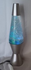 Video...Vintage 2011 LED Multi Color Changing Glitter Lava Lamp 14-3/4"
