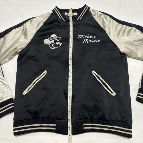 Uniqlo Disney Mickey Mouse World Tour' Bomber Jacket Unisex Kids Sz 11-12 Tokyo - Picture 5 of 15