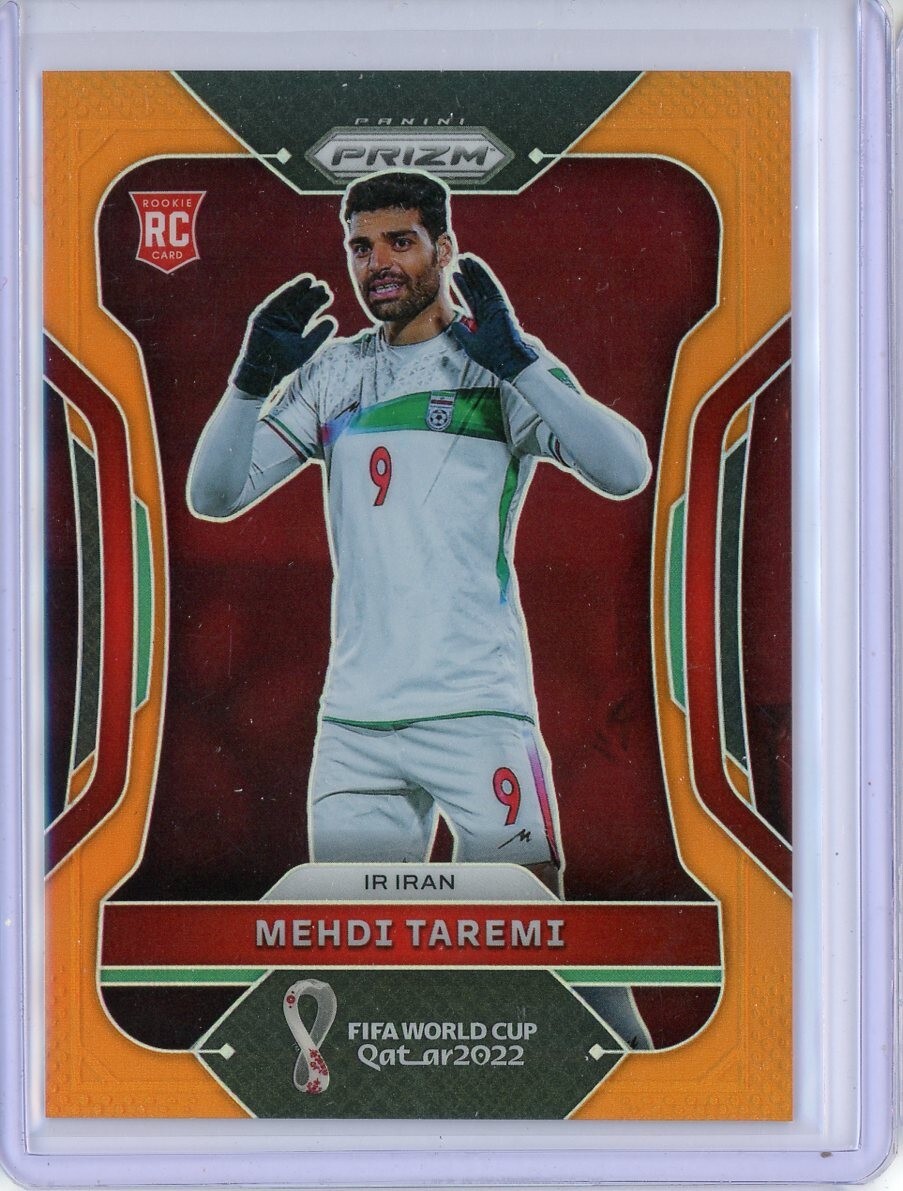 2022 Panini Prizm World Cup Iran Mehdi Taremi #122 Orange #22/25