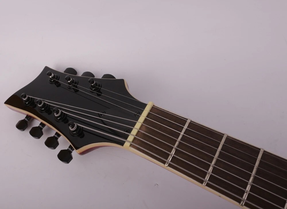 7-string electric jazz guitar f hole double cutaway Maple