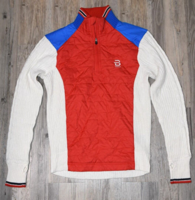Björn Bjorn Daehlie Half Zip Comfy Sweater Pullover 1/4 Reißverschluss Gr. M