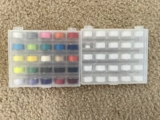 50pcs Prewound Bobbins Thread with Box for Sewing Machine & Embroidery Supplies