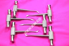 GERMAN  6 PC CROSS BAR DENTAL EXTRACTING EXTRACTION WINTER ROOT SURGERY ELEVATOR