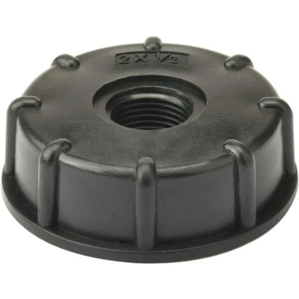 Raccord / Bouchon femelle S60x6 2 " Taraudé 1/2" (20/27) + Joint Cuve IBC - Photo 1/3