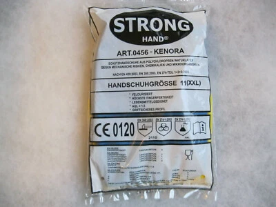 STRONG 12x Chemie- Chemikalienhandschuhe Schutz- Gummi- Handschschuhe KENORA Gr. 11