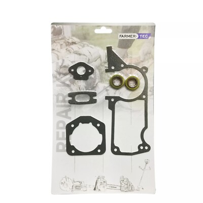 Set Of Gaskets w Oil Seal Fits Husqvarna 55 51 Replace 501 76 18-02