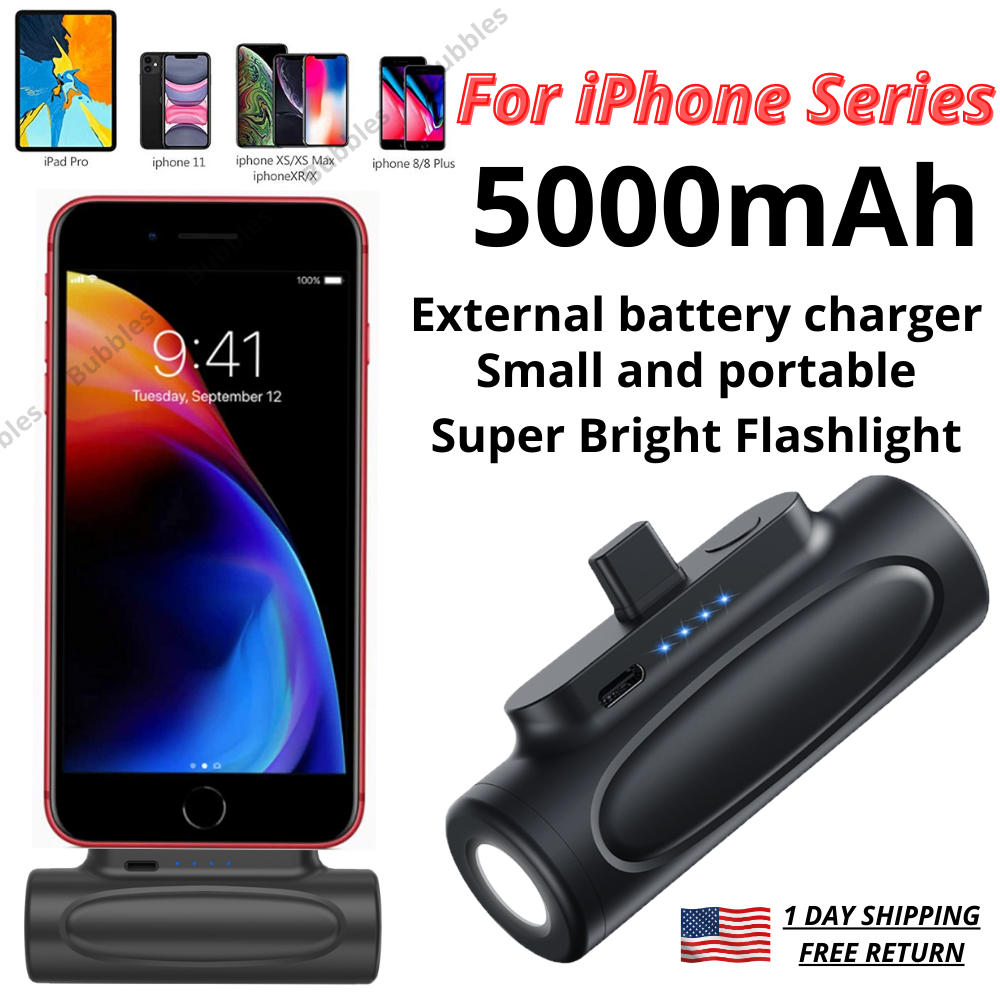 New For iPhone External Battery Wireless Charger Mini Power Bank
