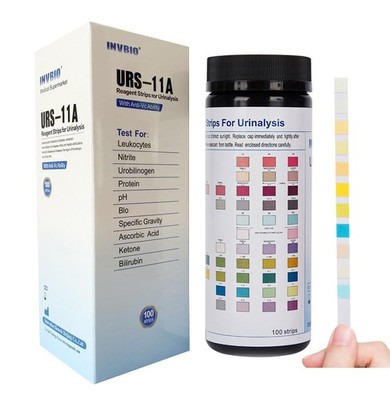 Rapid Diagnostic TestStrips 11 Parameters pH/Protein/Keto 100 PCS Urinalysis