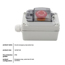 Brand New Button Box Switches Waterproof With Box 130 80 100mm 50m  Button