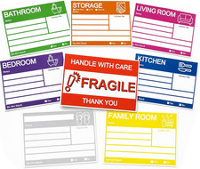 6 x 4 Inch Moving Labels, 160 Pcs Moving Stickers for Large Boxes, 8 Color Co...