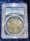 1934-D Silver Peace Dollar $1 - Denver Mint - PCGS MS61 - Mintage 1,569,500