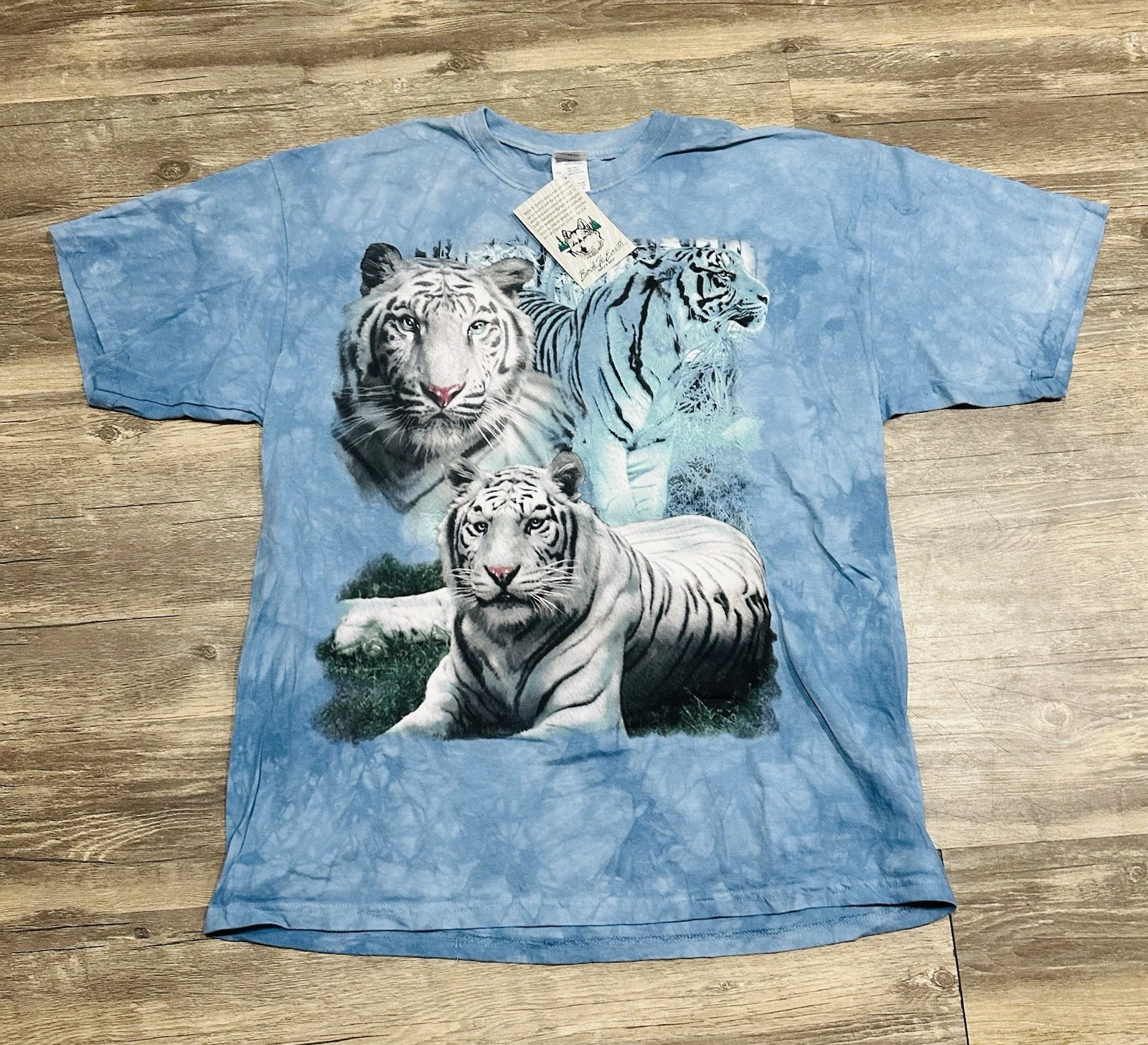 Vintage Back To Earth Nature Wear Tie Dye T-Shirt White Tiger XL RARE Baby Blue
Opens in a new windo
