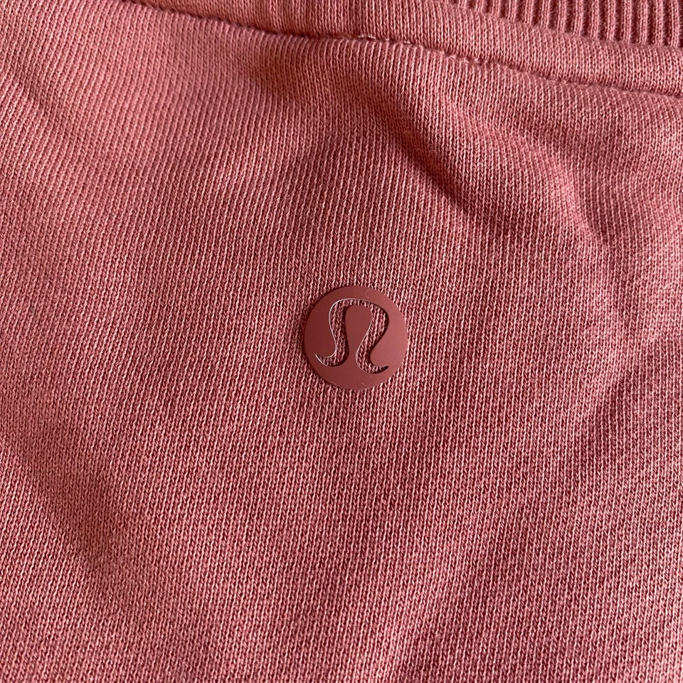 Camiseta Lululemon Athletica Algodón Terry Francés Swift Mujer Talla 8 en Rosa Brier Foto 2 de 4