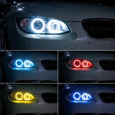 2Pcs H8 Super Bright  LED Light Bulbs Angel Eyes Halo Ring For BMW E92 E91 E60 - Bild 1 von 4