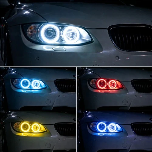 2Pcs H8 Super Bright  LED Light Bulbs Angel Eyes Halo Ring For BMW E92 E91 E60