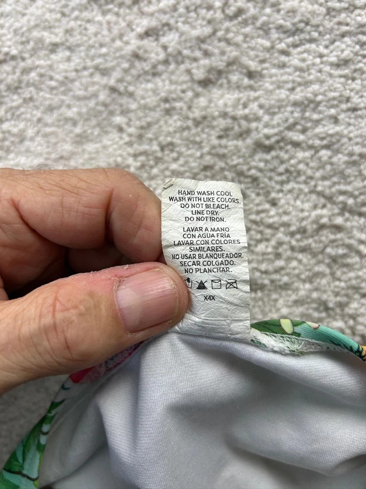 OP Bikini Bottom Womens Small Floral Tropical Side Tie Swim Beachwear OPS34510B - Image 4 of 4