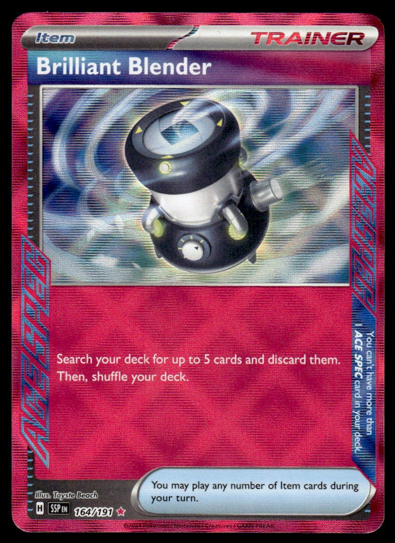 Pokemon TCG Surging Sparks #164/191 Brilliant Blender NM